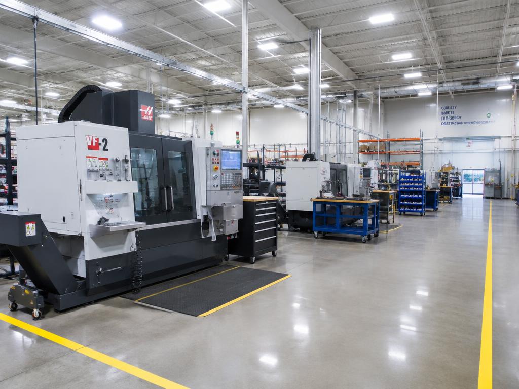 Manufacturing Plant with new LED lighting in Cookeville, TN